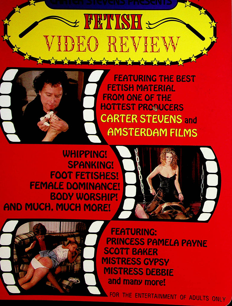 Fetish Video Review Magazine  Princess Pamela Payne / Mistress Gypsy vol.1 #3  1994   Carter Stevens   092222lm-p