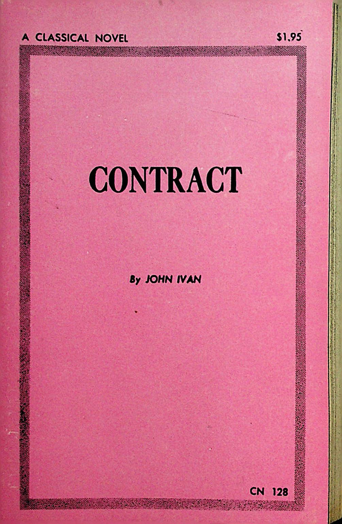 Contract Novel by John Ivan  1968 Classical Novel  110821lm-dm
