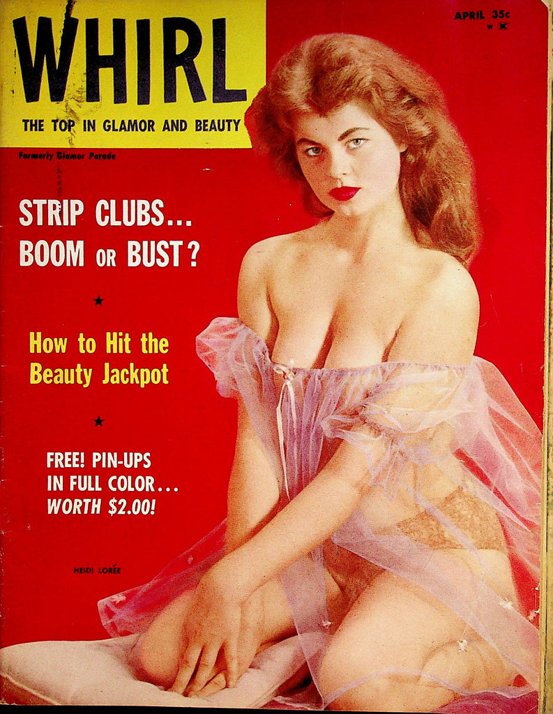 Whirl Vintage Magazine  Covergirl Heidi Loree  April 1959    092022lm-p