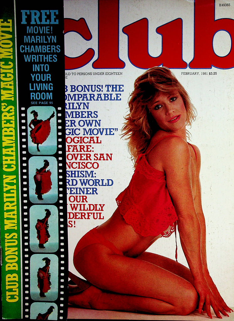 Club Busty Magazine  Marilyn Chambers  February 1981  Paul Raymond     071322lm-p