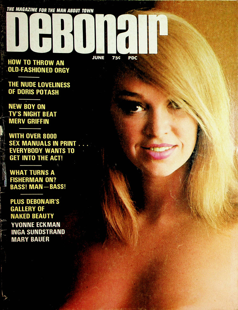 Debonair Magazine  The Nude Loveliness Of Doris Potash / Merv Griffin  June 1969  081420lm-sh