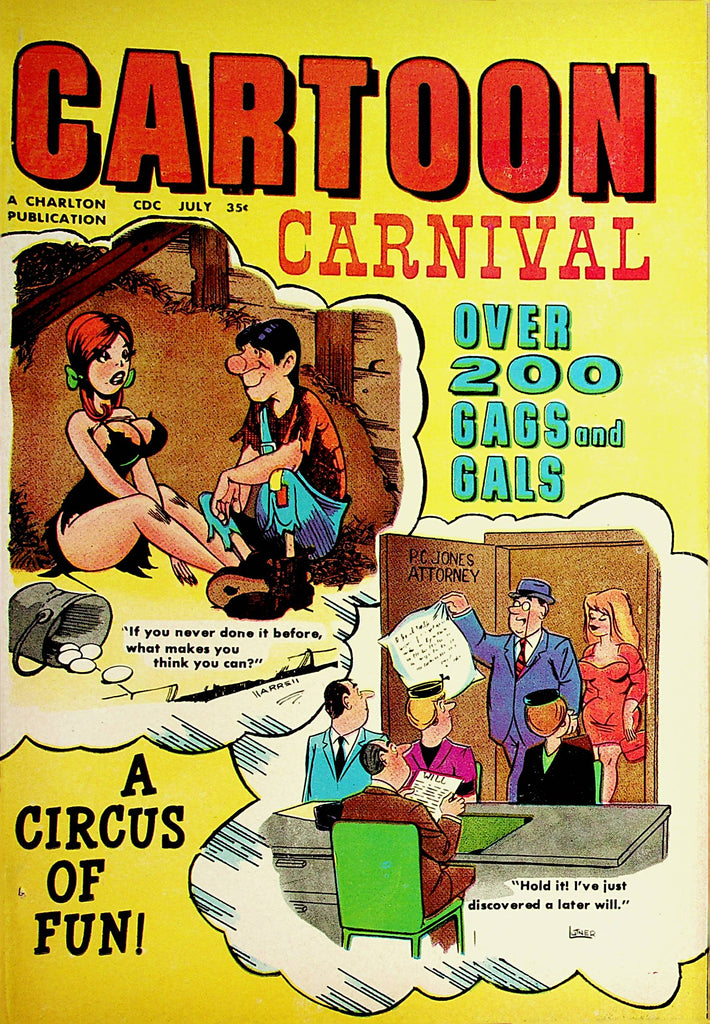 Cartoon Carnival Vintage Magazine  Over 200 Gags and Girls  #28  July 1969   100421lm-dm