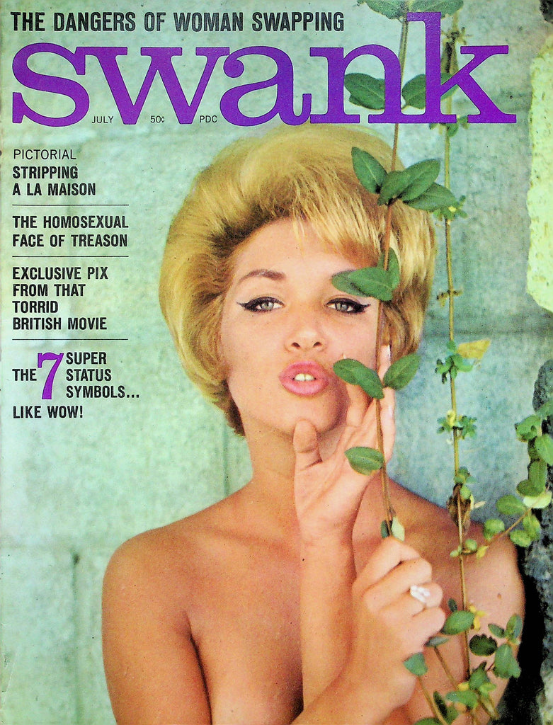 Swank Magazine Stripping A La Maison & Jaqui & Julie July 1964 081922RP
