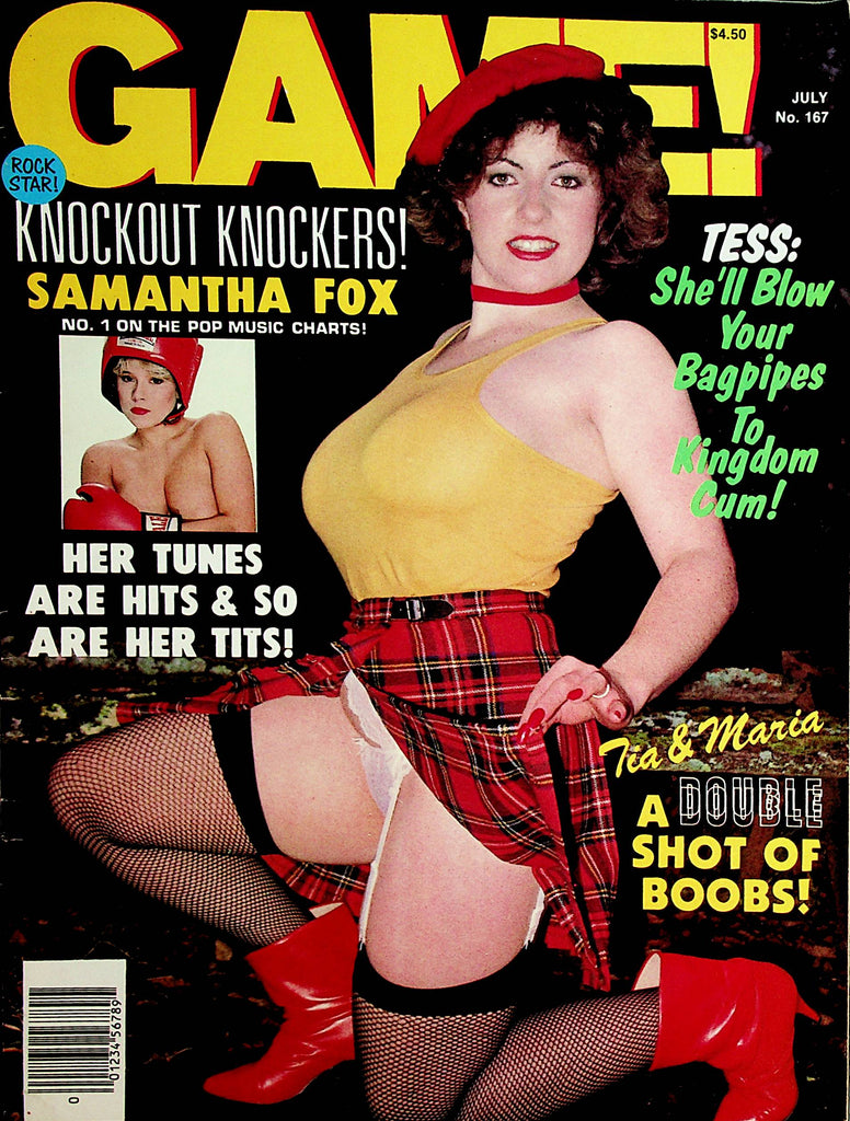 Game! Magazine  Samantha Fox Boxing / Covergirl Tess  July 1989   100221lm-dm