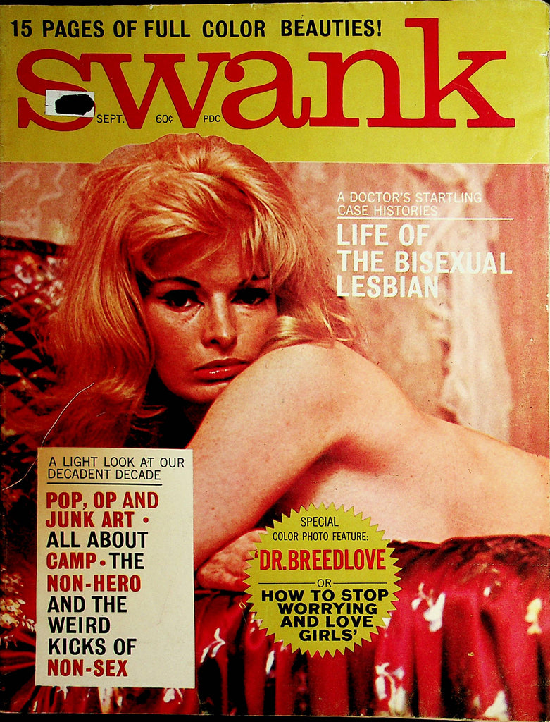 Swank Busty Vintage Magazine Centerfold Girl Britt Olsen September 1965    010822lm-dm
