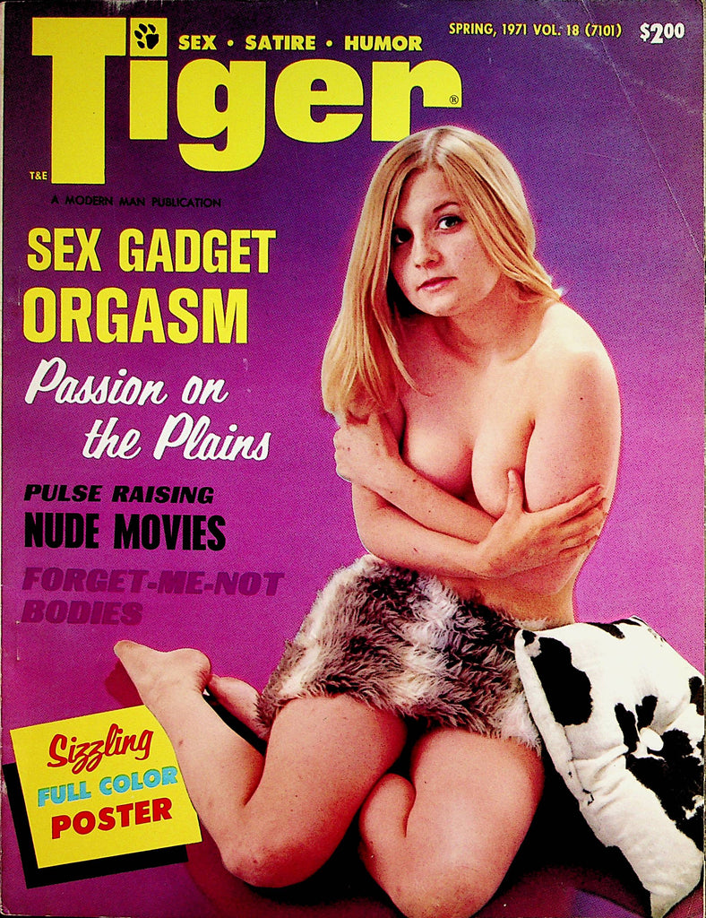 Tiger Busty Magazine  Centerfold Poster Grace St. John  vol.18  Spring 1971  050422lm-p2