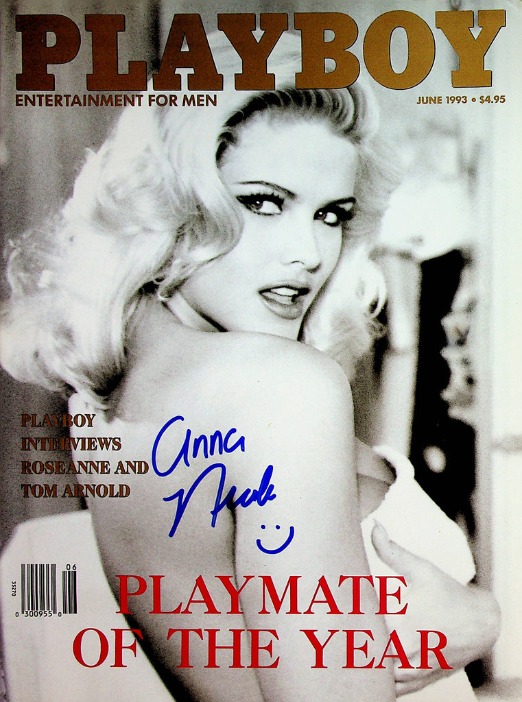 Autographed Anna Nicole Playboy Magazine  June 1993   w/COA 100% Real Guaranteed For Life!   011223lm-p2