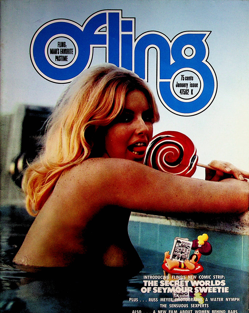 Fling Magazine  Covergirl Lily Downey by Russ Meyer  January 1972   010623lm-p