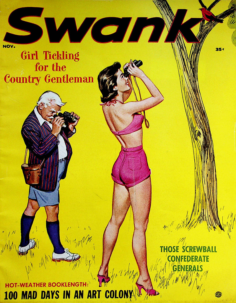 Swank Vintage Magazine   Girl Tickling For The Country Gentleman  November 1956      012023lm-p2