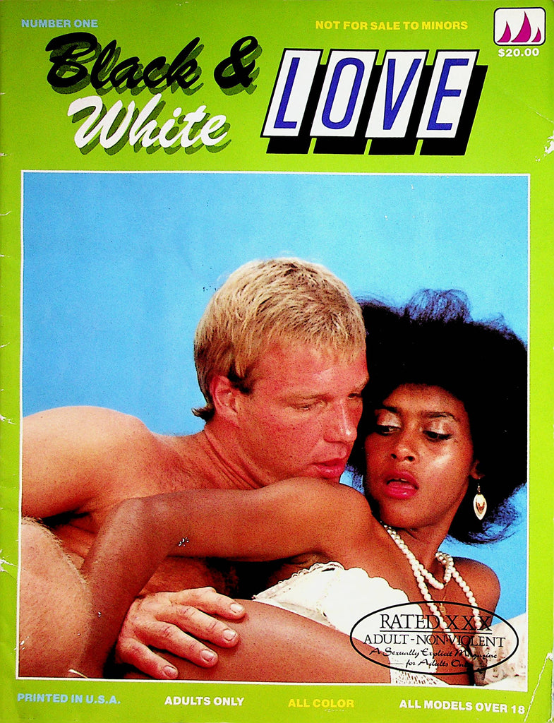 Black & White Love Magazine  She Wanted His White Cock!   1990's       072822lm-p
