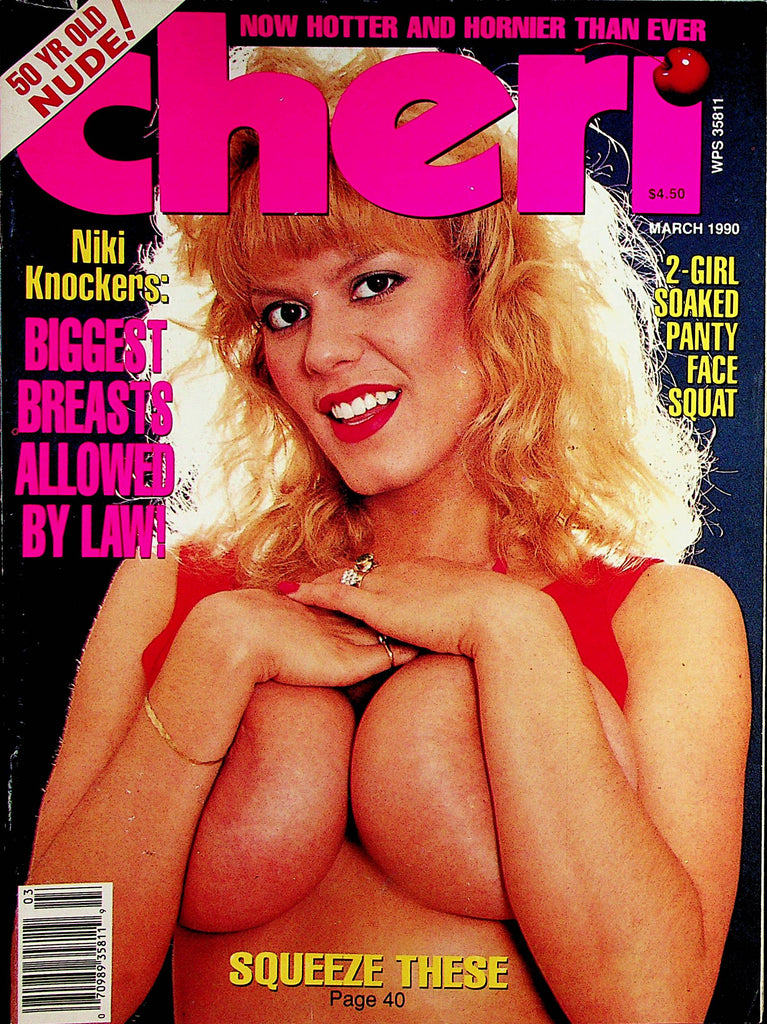 Cheri Busty Magazine  Covergirl Niki Knockers / Tori Welles  March 1990   111422lm-p2