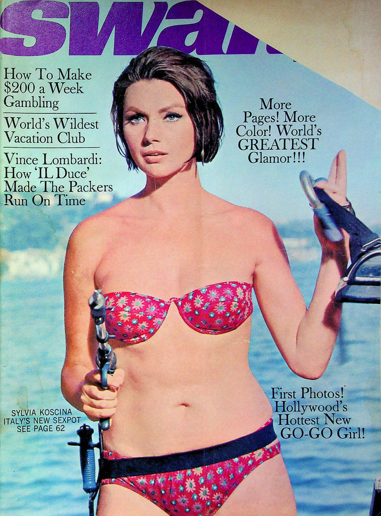 Swank Magazine Sylvia Koscina & Vince Lombardi December 1967 032123RP