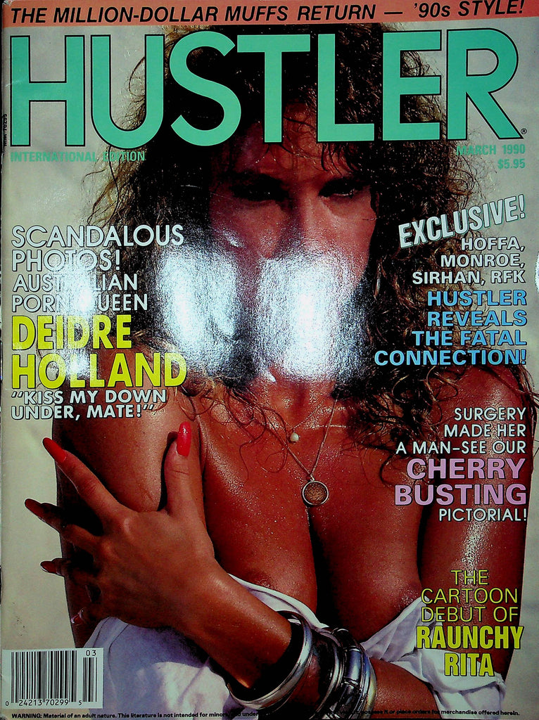 Hustler International Edition Magazine Deidre Holland & Raunchy Rita March 1990 110222RP2