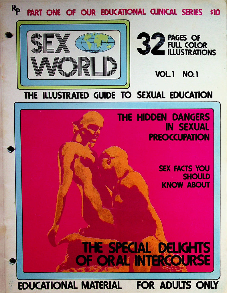 Sex World The Illustrated Guide To Sexual Education Magazine Special Delights Of Oral Intercourse  Pt.1  1960's     071822lm-p