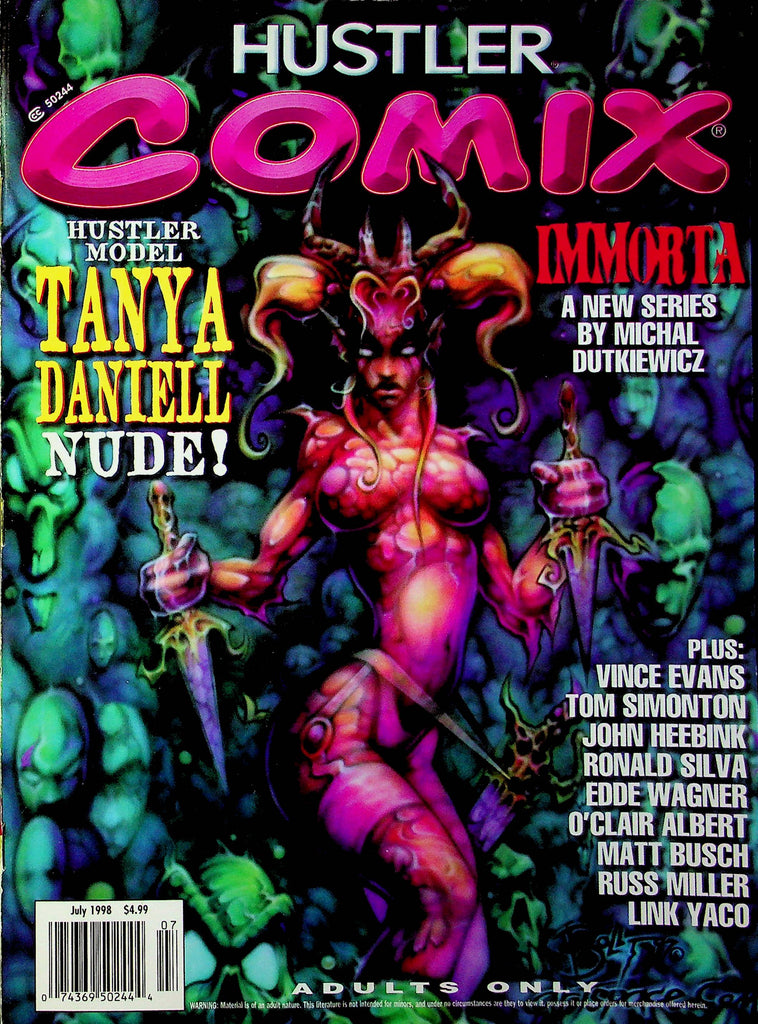 Hustler Comix Magazine Immorta & Tanya Daniell July 1998 022023RP