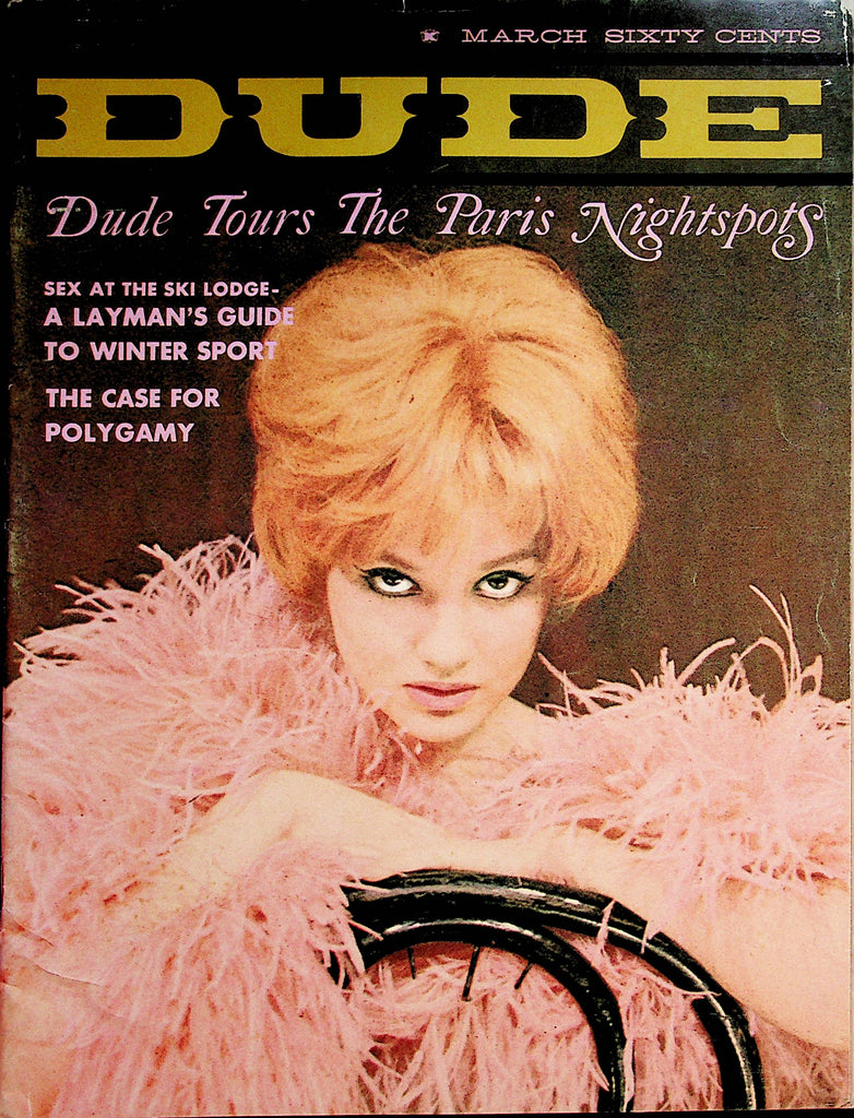 Dude Magazine   Covergirl Poupee La Rose / Paris Nightspots  March 1964    080322lm-p