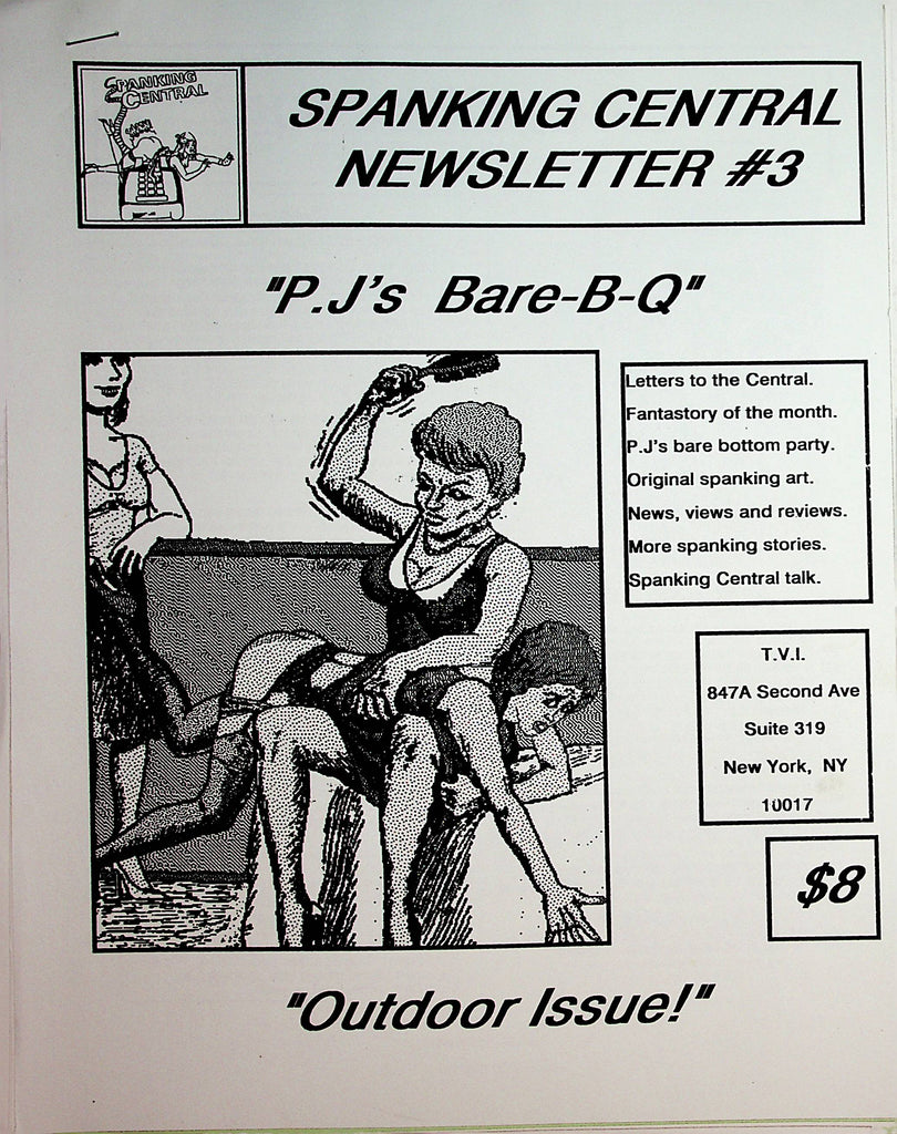 Spanking Central Newsletter   "P.J's Bare-B-Q"  #3  1990's      080122lm-p