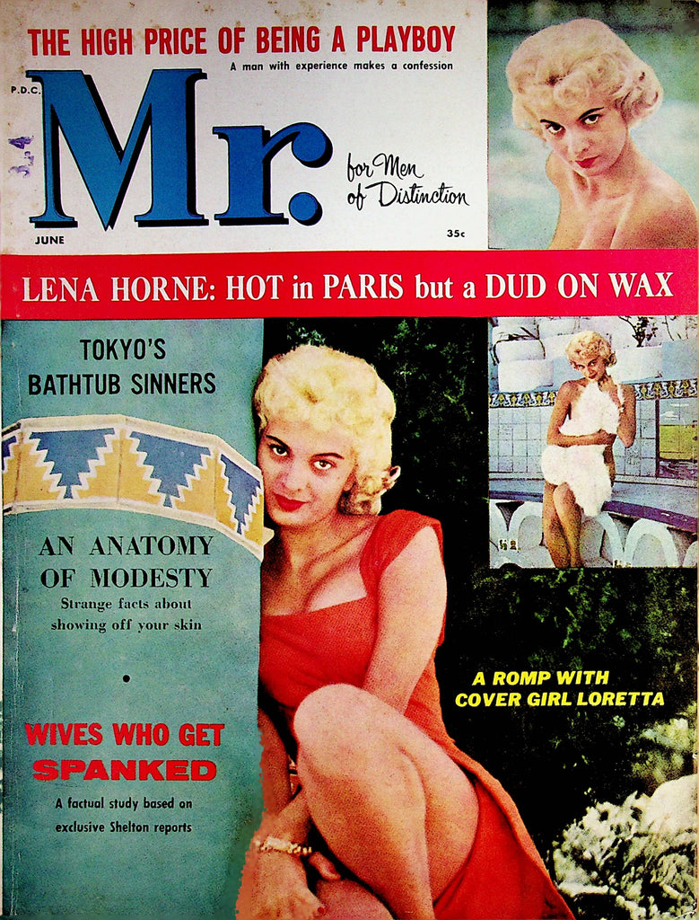 Mr. Vintage Magazine  Covergirl Loretta / Lena Horne  June 1960   072522lm-p