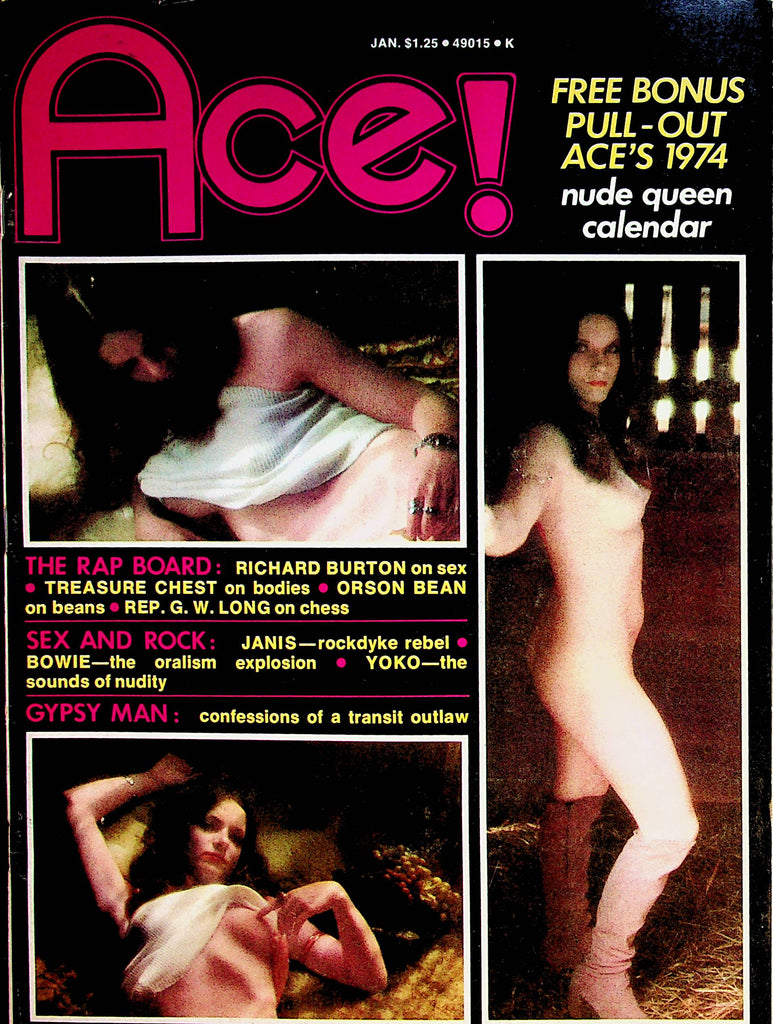 Ace! Magazine Sex And Rock- Janis Joplin, David Bowie , Yoko January 1 –  Mr-Magazine