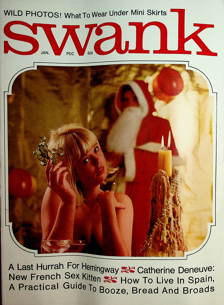 Swank Vintage Magazine  Catherine Deneuve: New French Sex Kitten  January  1967    112021lm-dm