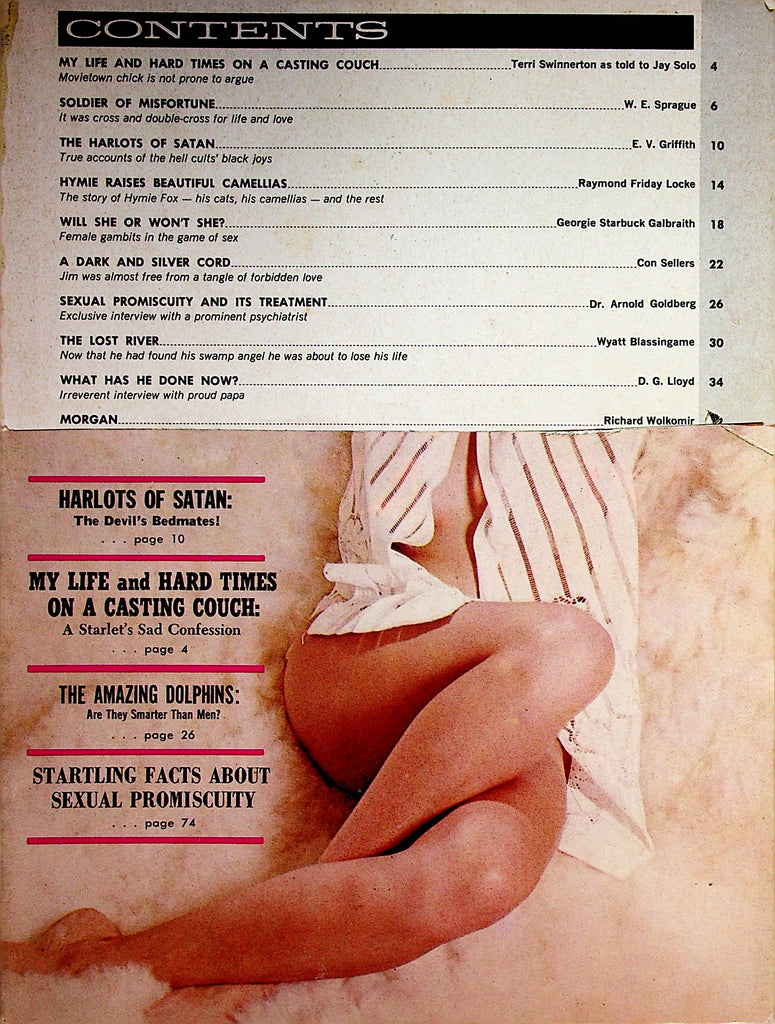 Adam Bedside Reader Magazine  Harlots Of Satan: The Devil's Bedmates!  February 1967 Readers Copy  090322lm-p