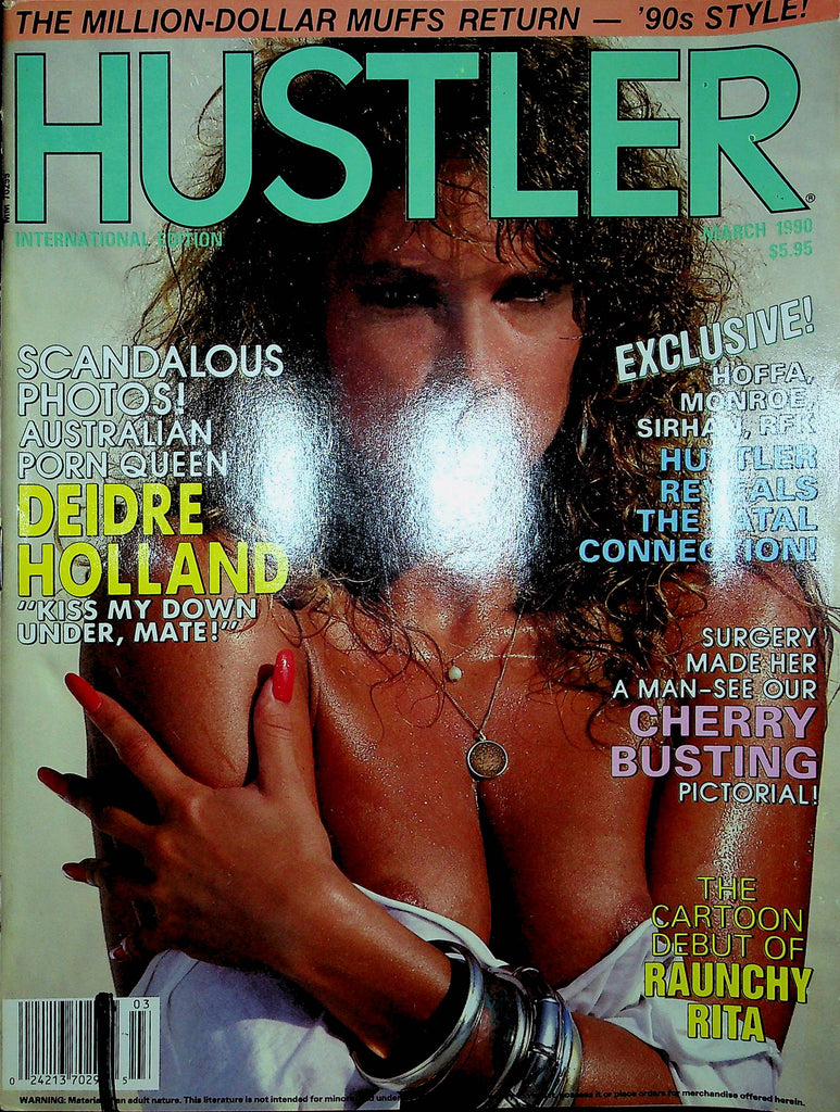 Hustler International Edition Magazine Deidre Holland & Raunchy Rita March 1990 110222RP2
