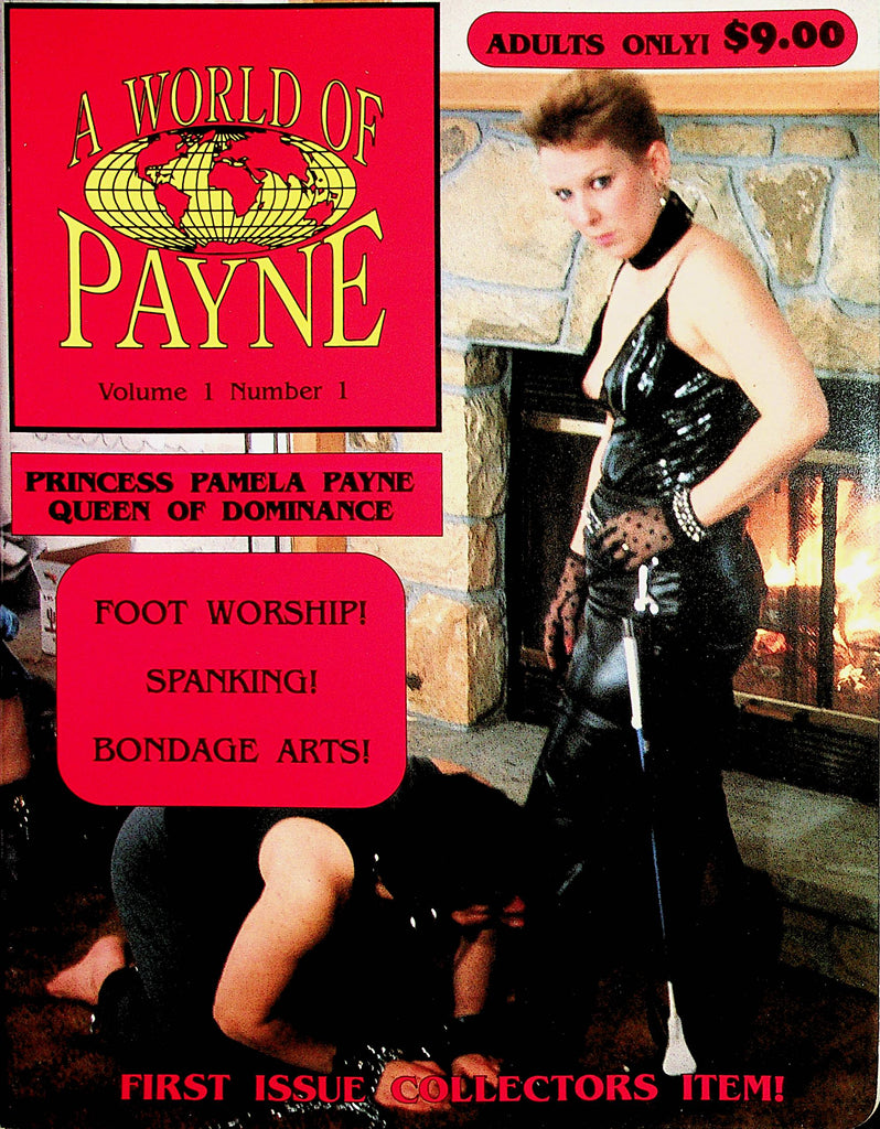 A World Of Payne Magazine  Foot Worship/ Spanking/ Bondage Arts #1 1994 Carter Stevens   122221lm-dm