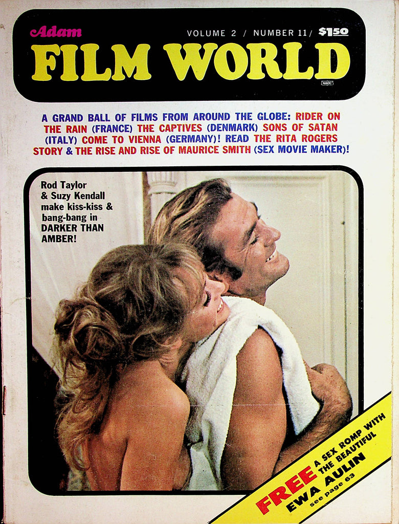Adam Film World Magazine  Rod Taylor & Suzy Kendall  vol.2 #11  1971  080922lm-p