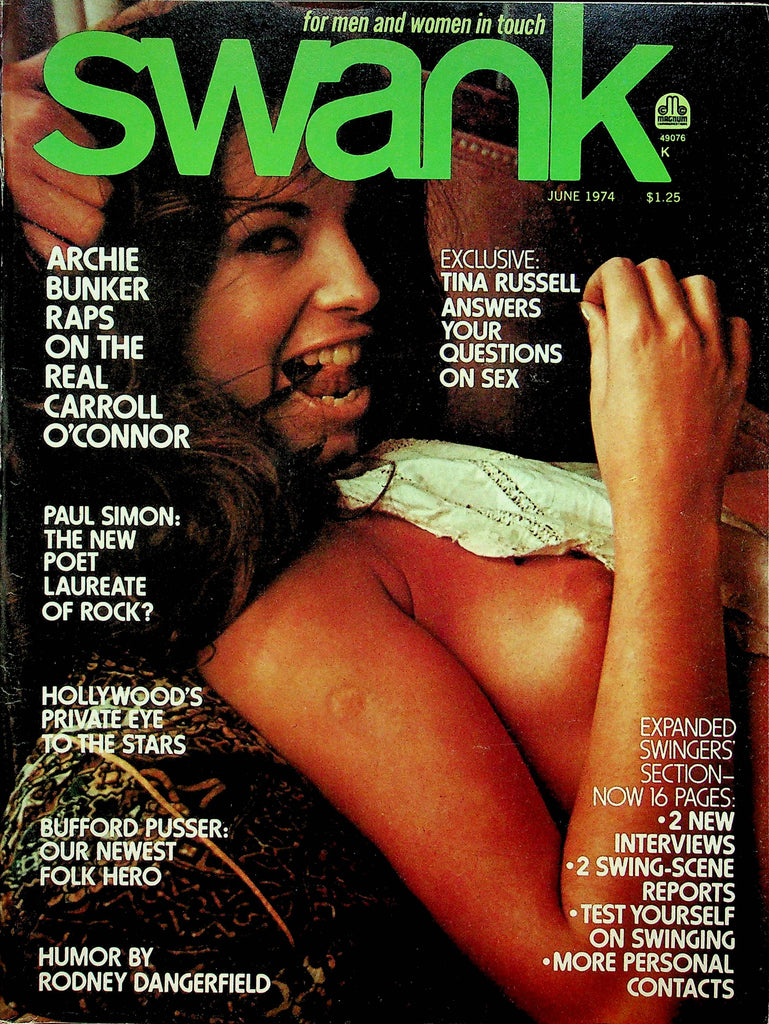 Swank Magazine Carroll O' Connor & Bufford Pusser June 1974 051322RP