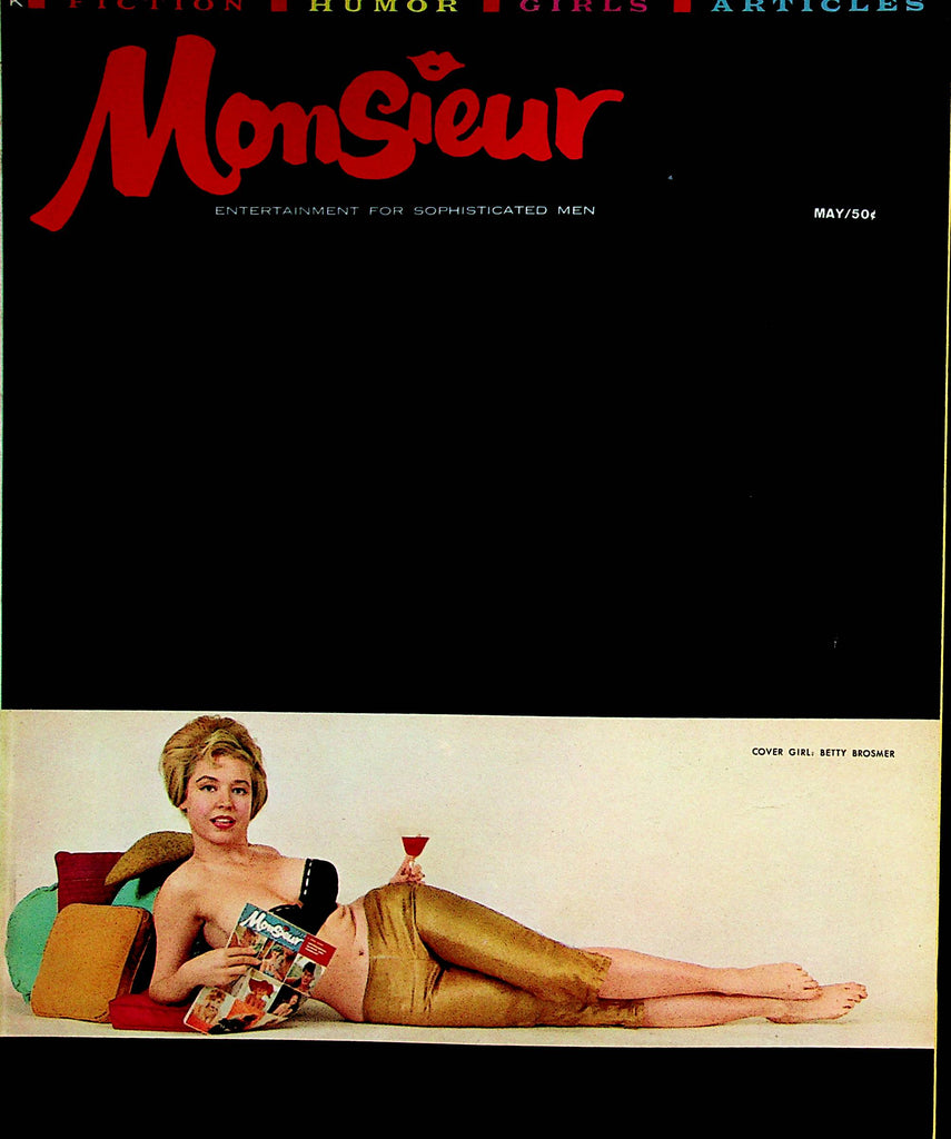 Monsieur Magazine  Covergirl Betty Brosmer  May 1960  100622lm-p