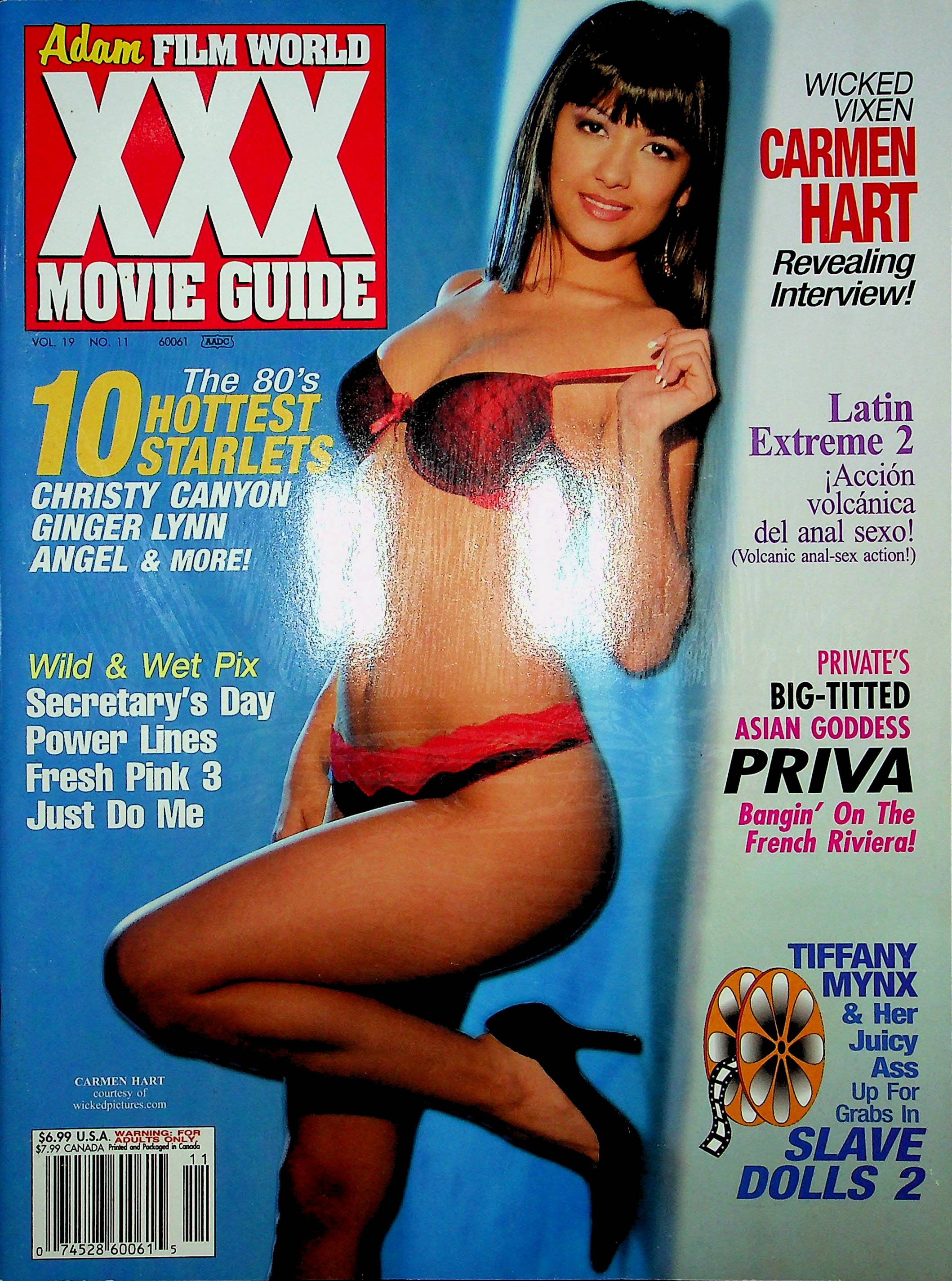 Adam Film World XXX Movie Guide Magazine Carmen Hart Christy