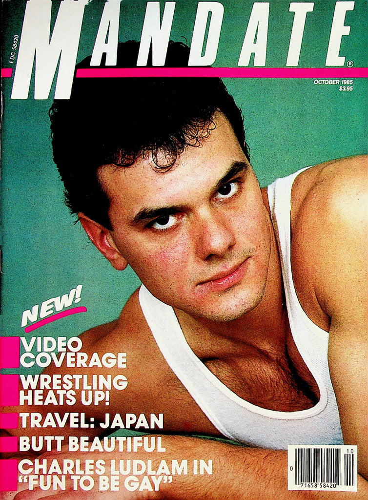 Mandate Gay Magazine  Wrestling Heats Up! / Butt Beautiful  October 1985   080422lm-p2