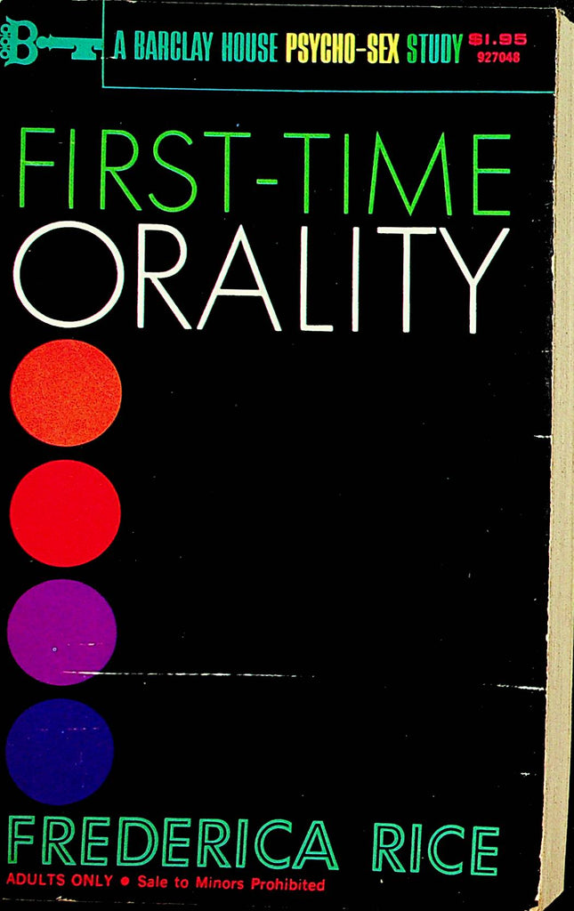 First-Time Orality Novel by Frederica Rice 1969 Barclay House      110521lm-dm2