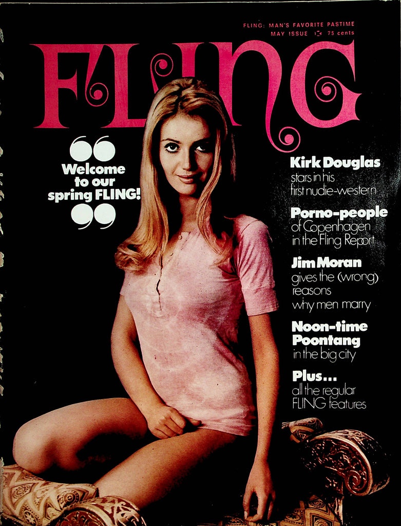 Fling Magazine  Florence Key / Kirk Douglas  May 1971    112921lm-dm