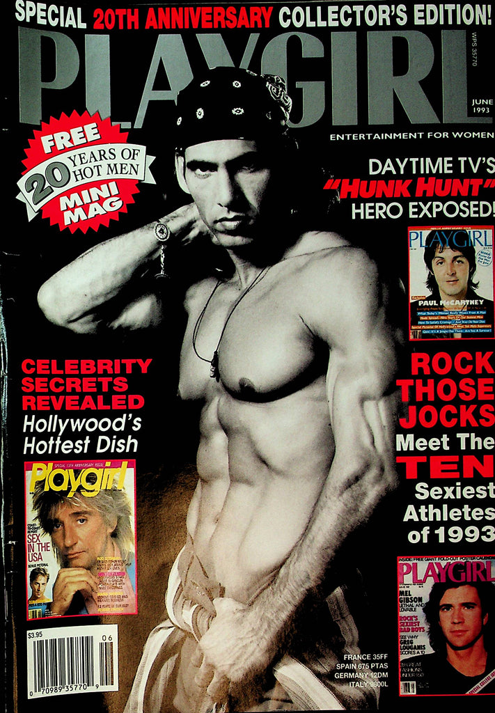 Playgirl Magazine Steve Reinhardt  June 1993 20th Anniversary   052221lm-sh