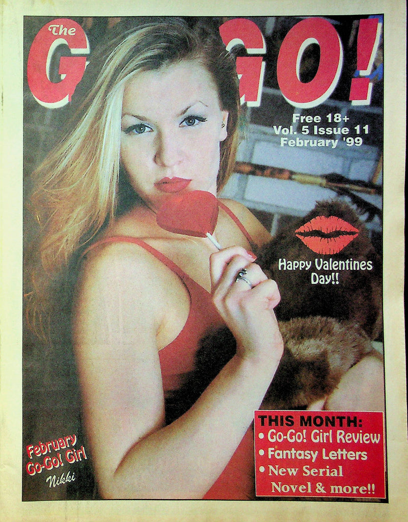 Pennsylvania Adult Entertainment Guide The Go-Go! Magazine Ft. Nikki & Valentine's Day Issue February 1999 033023RP