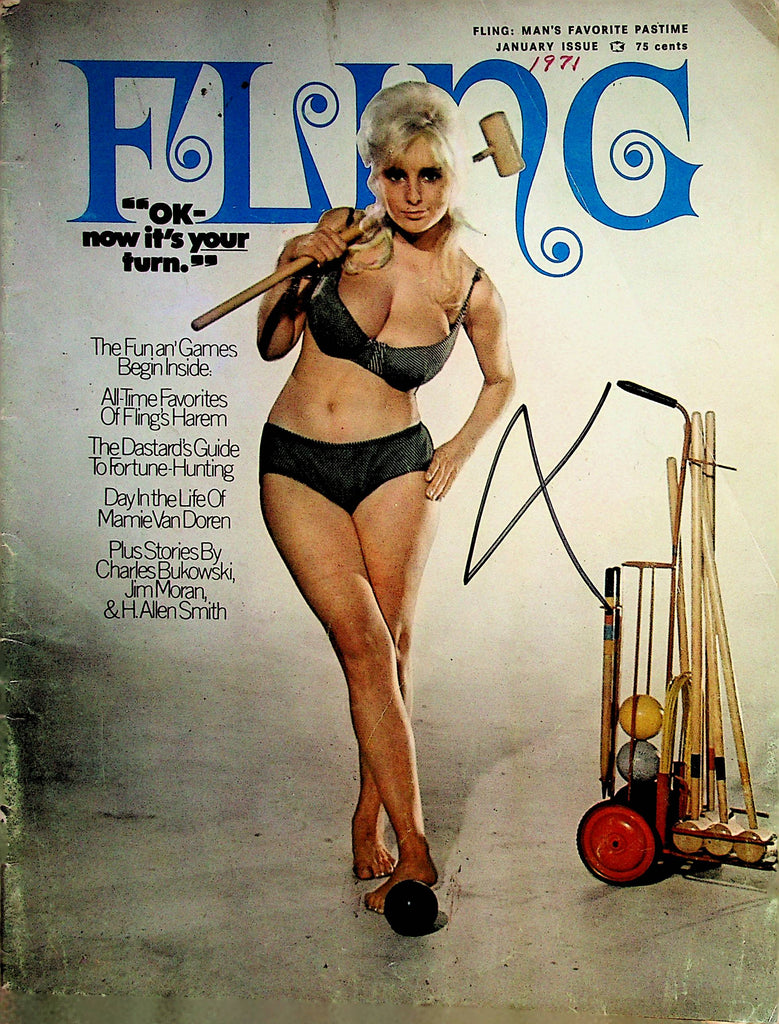 Fling Vintage Magazine  A Day In The Life Of Mamie Van Doren  January 1971     112022lm-p