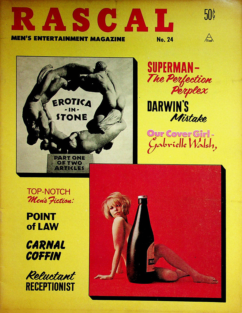 Rascal Magazine  Covergirl Gabrielle Walsh / Superman-The Perfect Perplex  #24 1967    091722lm-p2