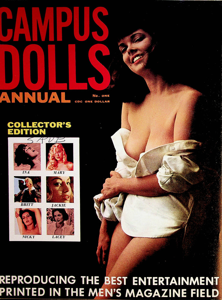 Campus Dolls Annual Busty Magazine  Centerfold Girl Jackie  #1  1964  Collector Edition     071522lm-p