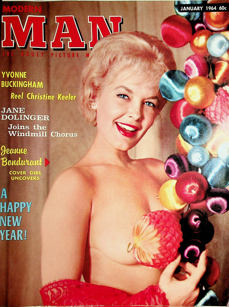 Modern Man Magazine  Covergirl Jeanne Bondurant / Jane Dolinger  January 1964   112421lm-dm