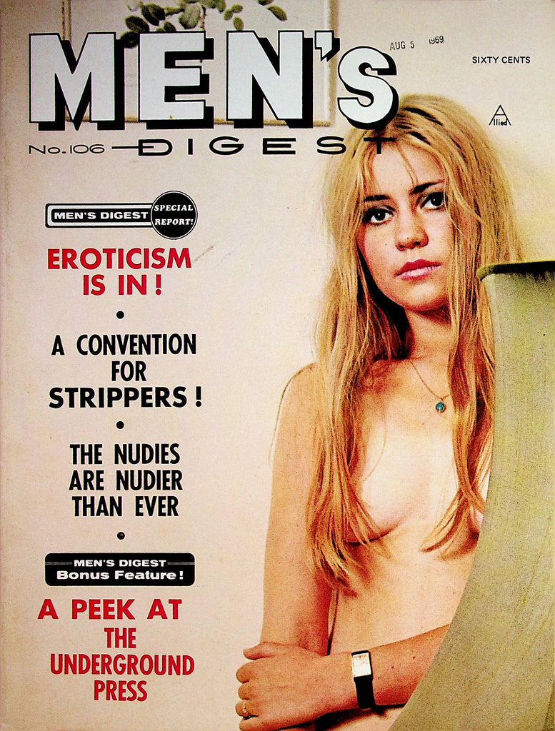Men's Digest Magazine   Covergirl Yvonne Jurgen  #106  1969    062122lm-p2