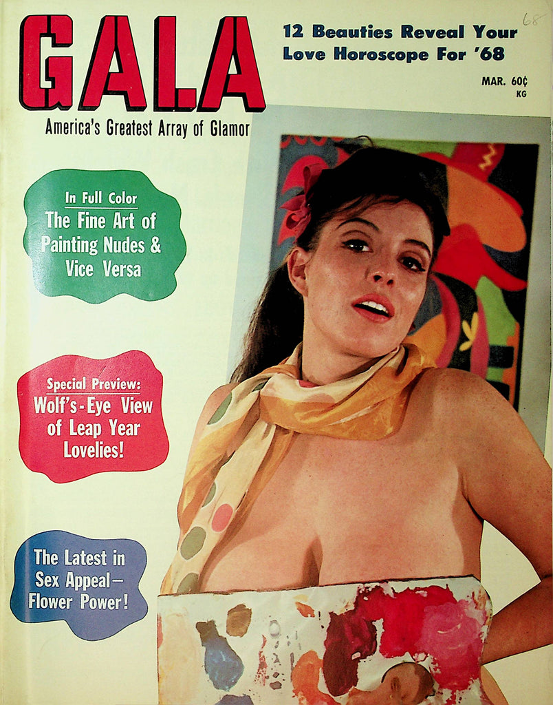 Gala Busty Vintage Magazine   Love Horoscope For '68   March 1968  101221lm-dm