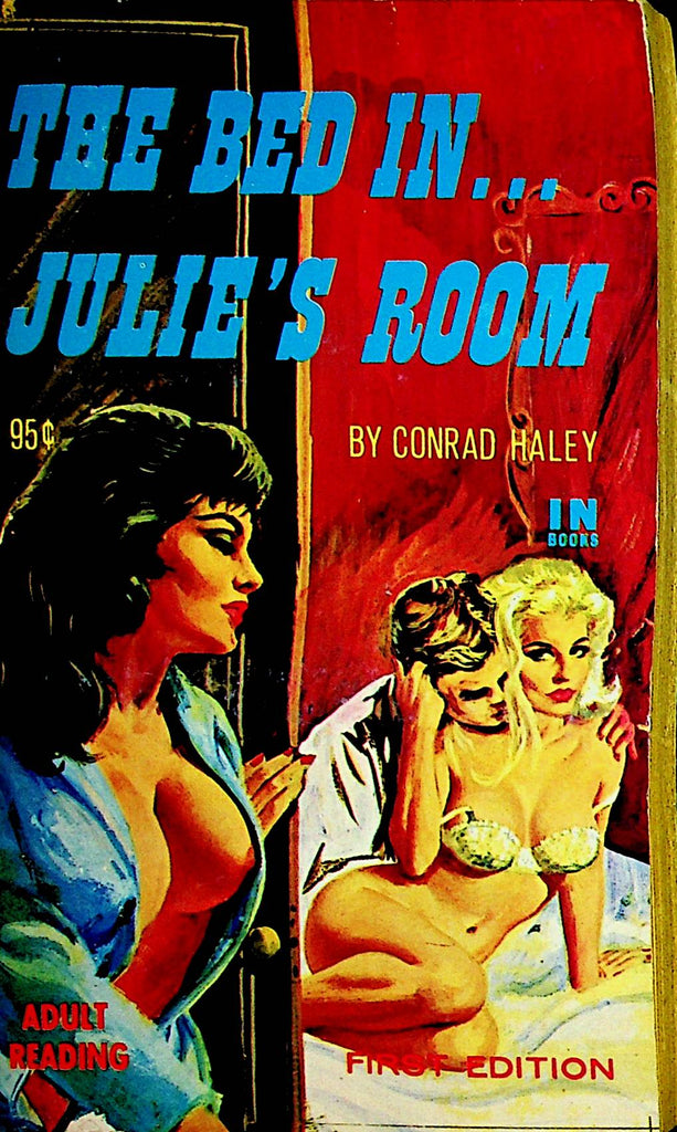 The Bed In Julie's Room Novel by Conrad Haley 1967  1st Edition  Original Library Book   110121lm-dm