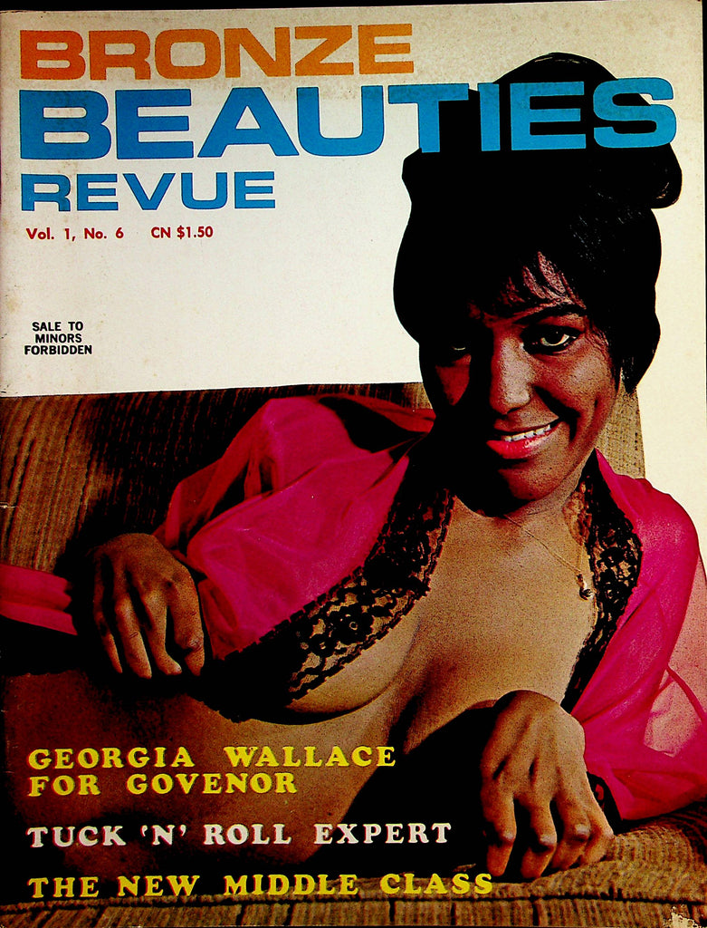 Bronze Beauties Revue Magazine  Busty Georgia Wallace  vol.1 #6  1966 Sari Publishing   032823lm-p