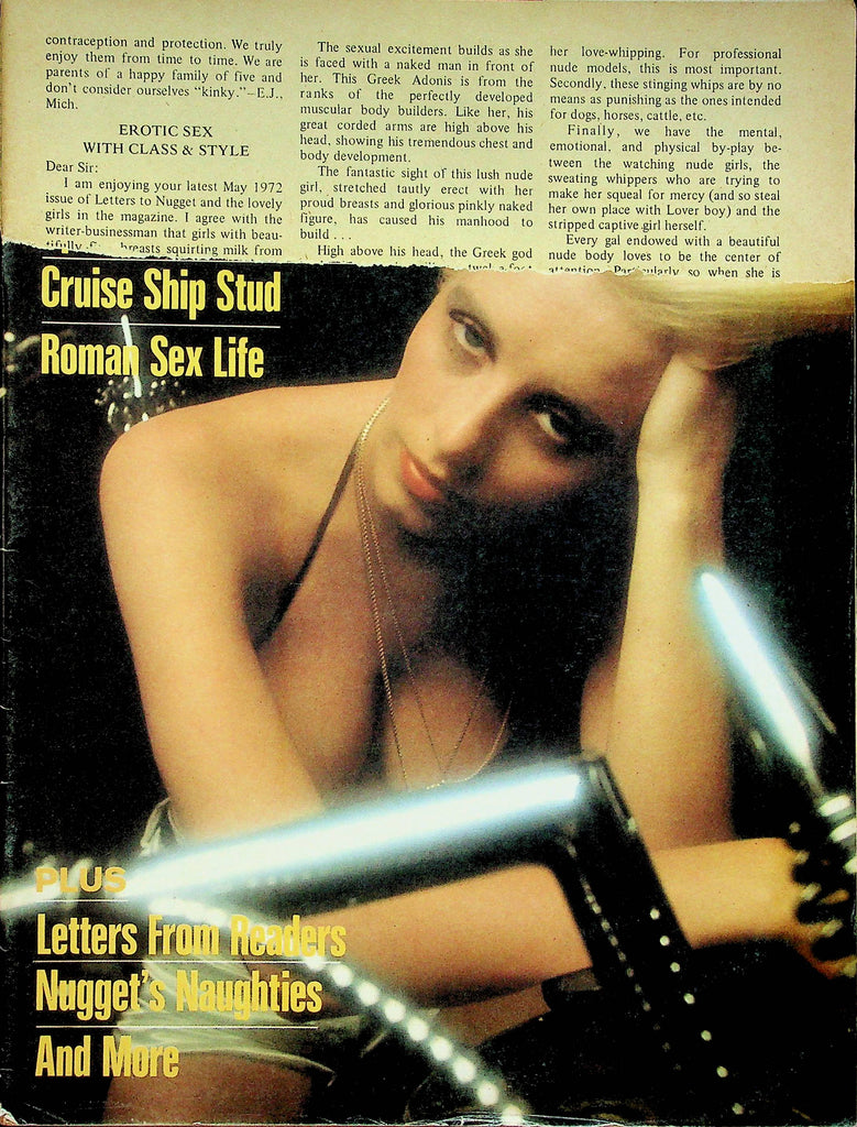 Nugget Magazine Merry Melanie & Joanna Sartes September 1972 Good reading copy 071422RP