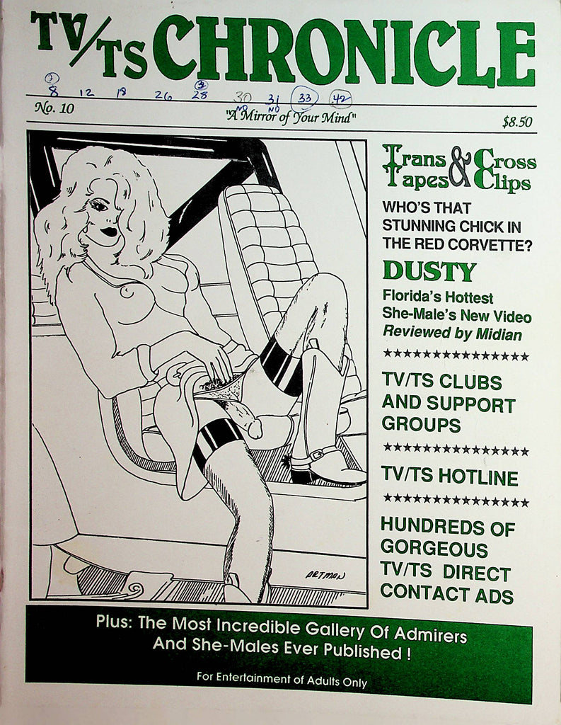 TV/TS Chronicle Contact Magazine   Who's That Stunning Chick In The Red Corvette?  #10  1993   012522lm-dm