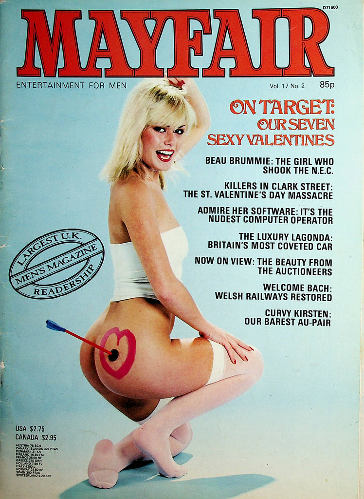 Mayfair Magazine  Curvy Kirsten: Our Barest Au-Pair  vol.17 #2  1980's     Paul Raymond   031022lm-p