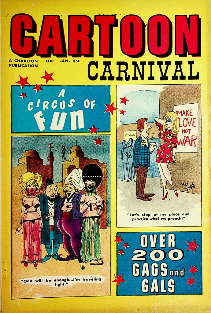 Cartoon Carnival Vintage Magazine  Over 200 Gags and Girls  #25 January 1969   100421lm-dm
