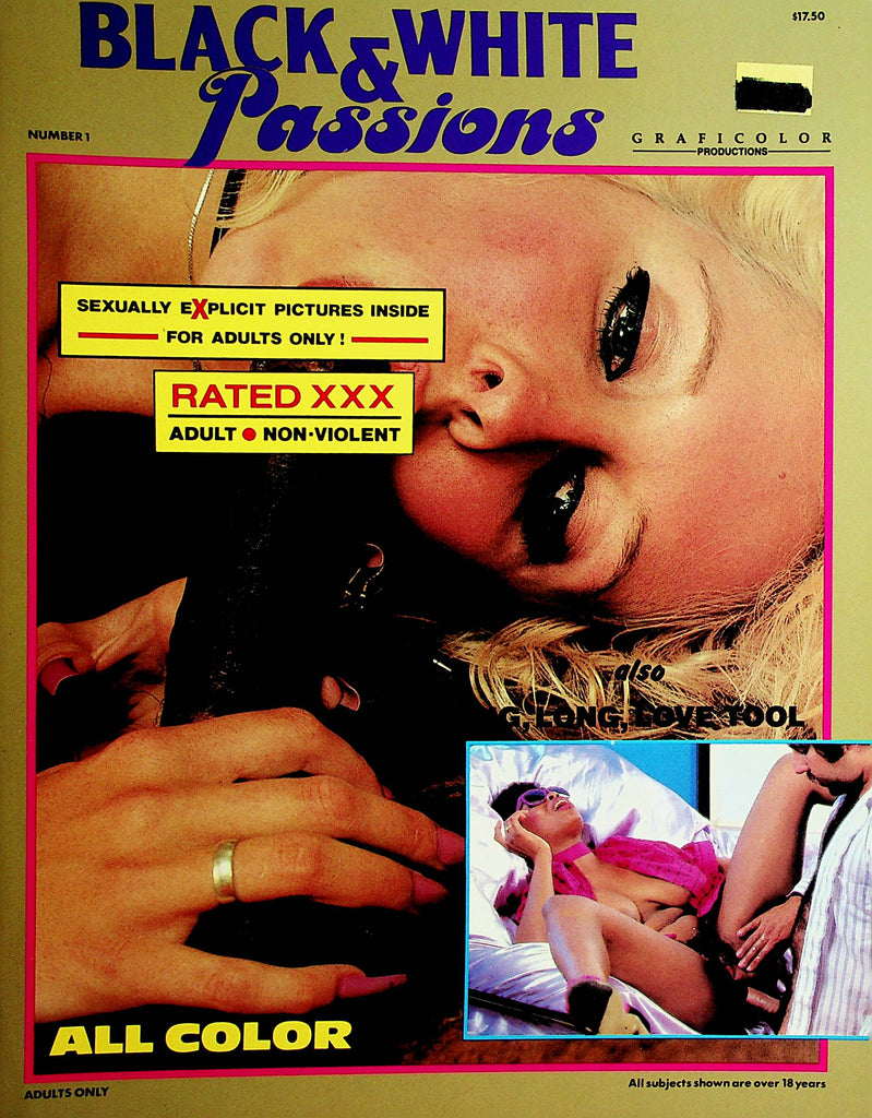 Black & White Passions Magazine  Ron Jeremy  #1  1980's  Graficolor   120221lm-dm2