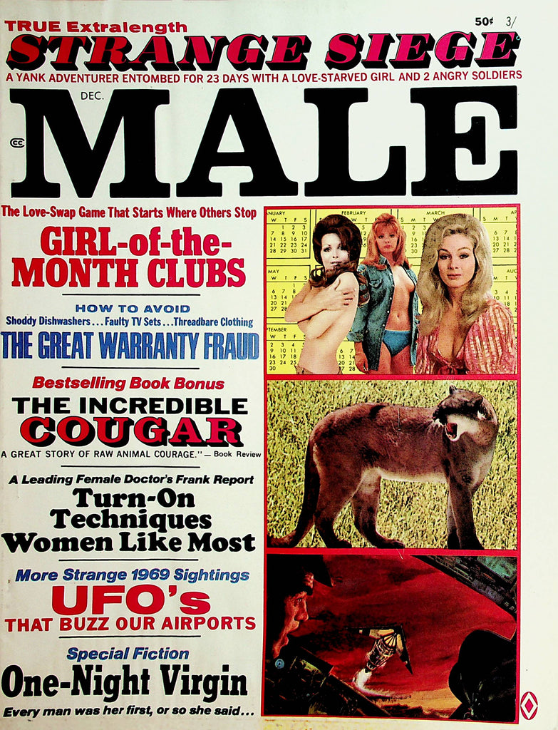 Male Vintage Magazine  Girl-Of-The Month Clubs  December 1969     012722lm-dm
